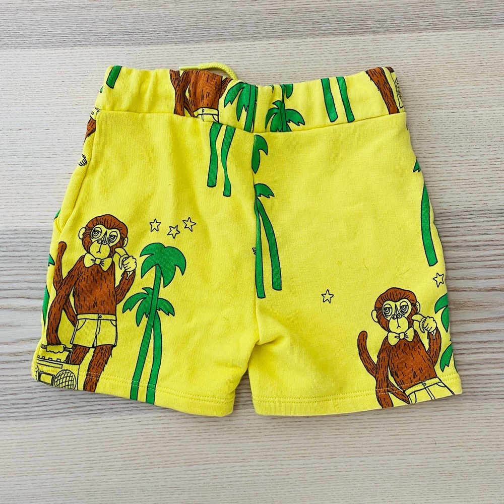 Mini Rodini Yellow Cool Money Sweat Shorts